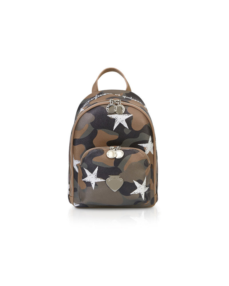 Vicky Backpack PERFETTO / Camouflage - Ideal Moda
