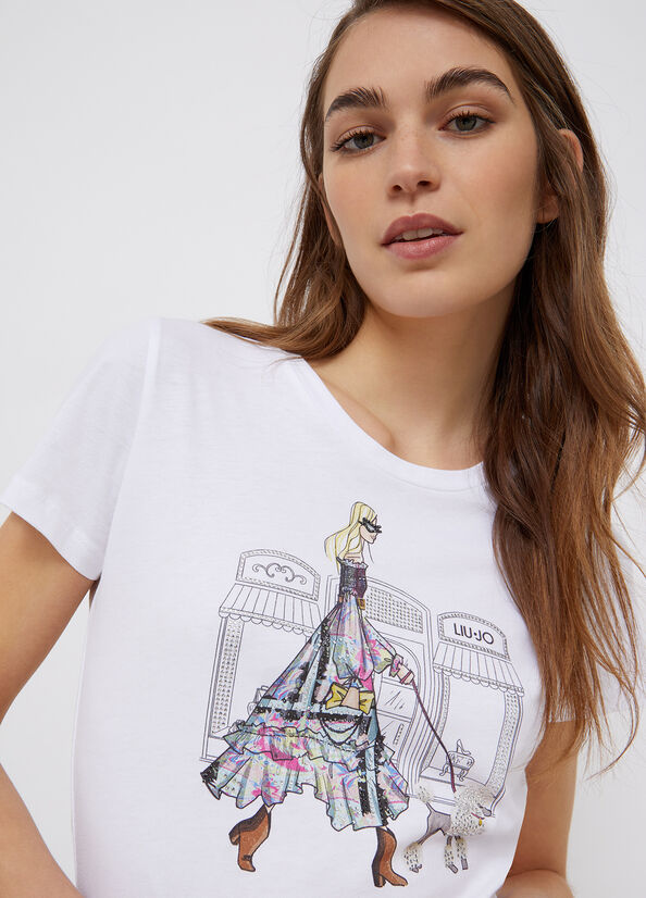 T-Shirt Liu Jo / Bianco - Ideal Moda
