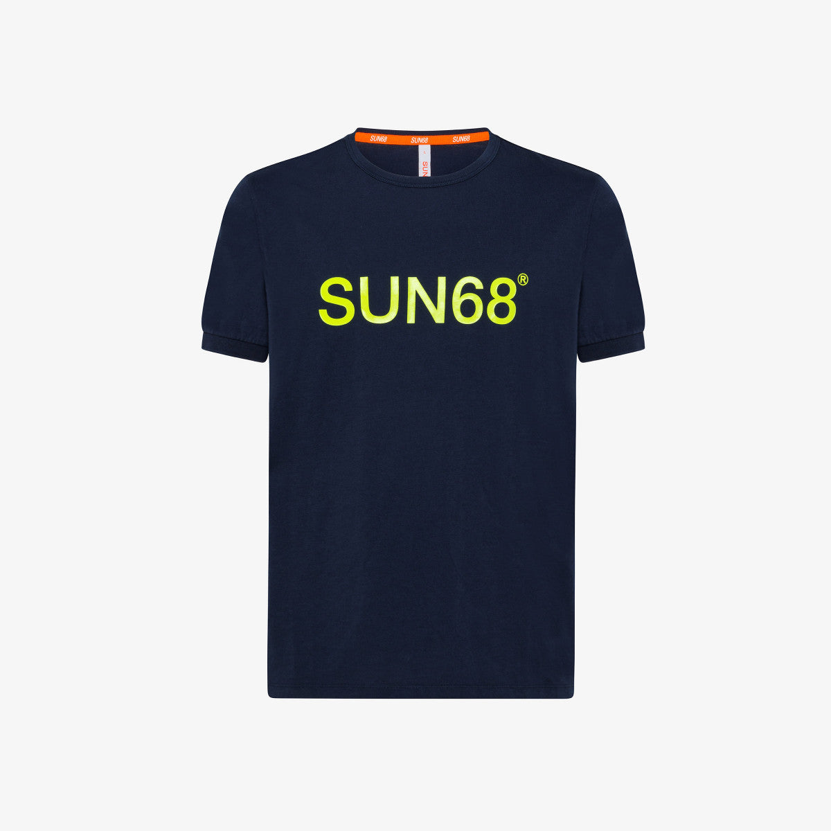 T-Shirt Sun 68 con Logo / Blu - Ideal Moda