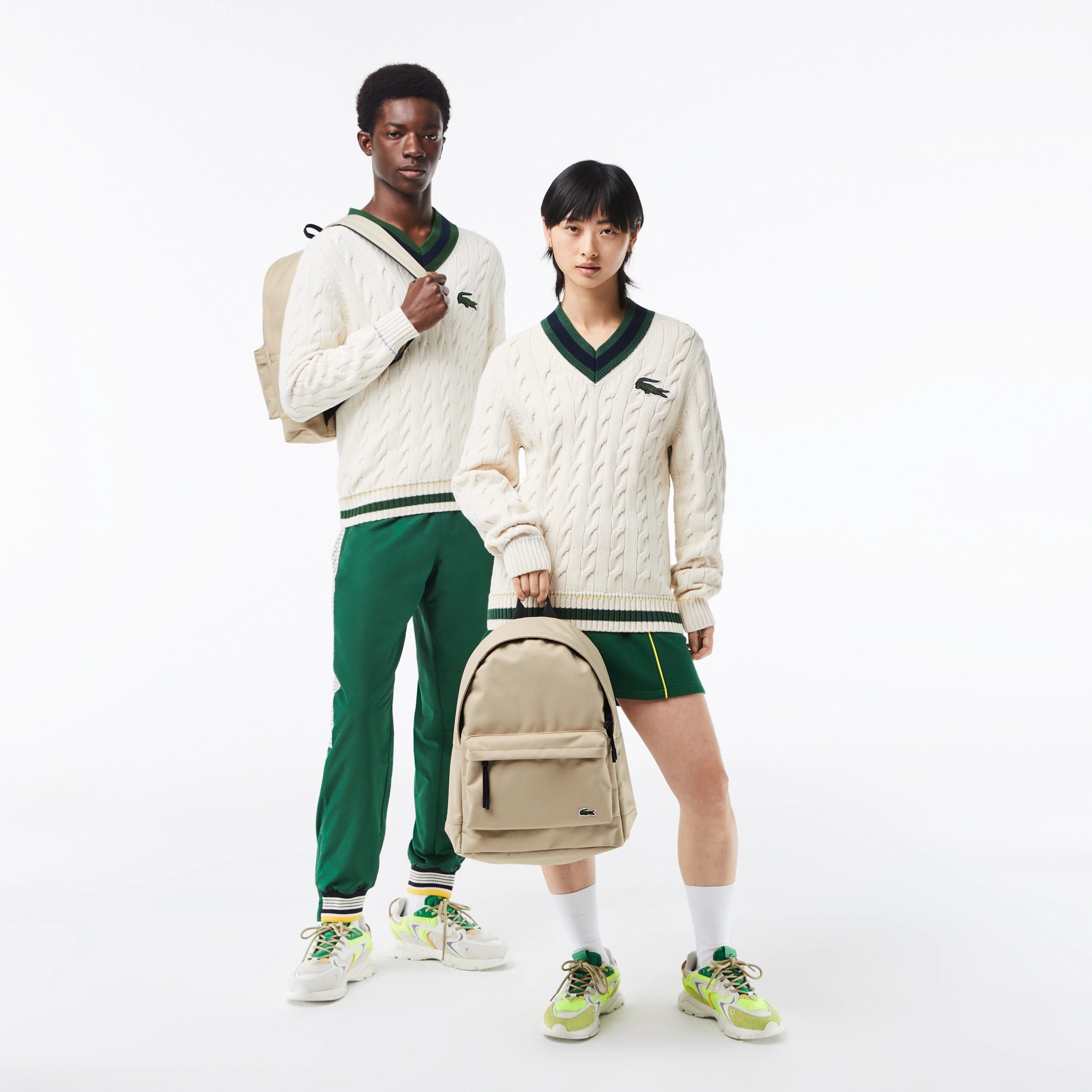 Zaino con Logo Lacoste / Beige - Ideal Moda