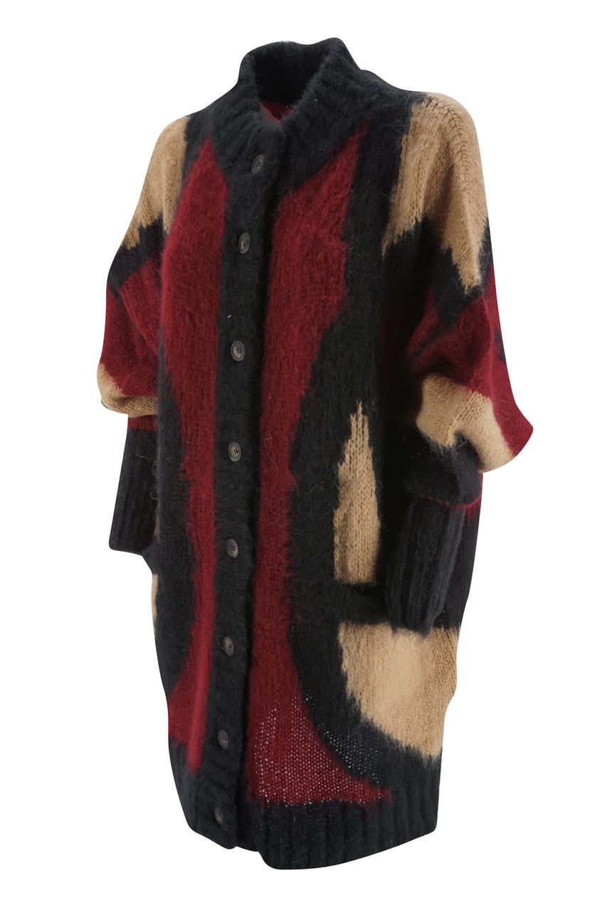 Cardigan Jijil a fantasia / Bordeaux - Ideal Moda