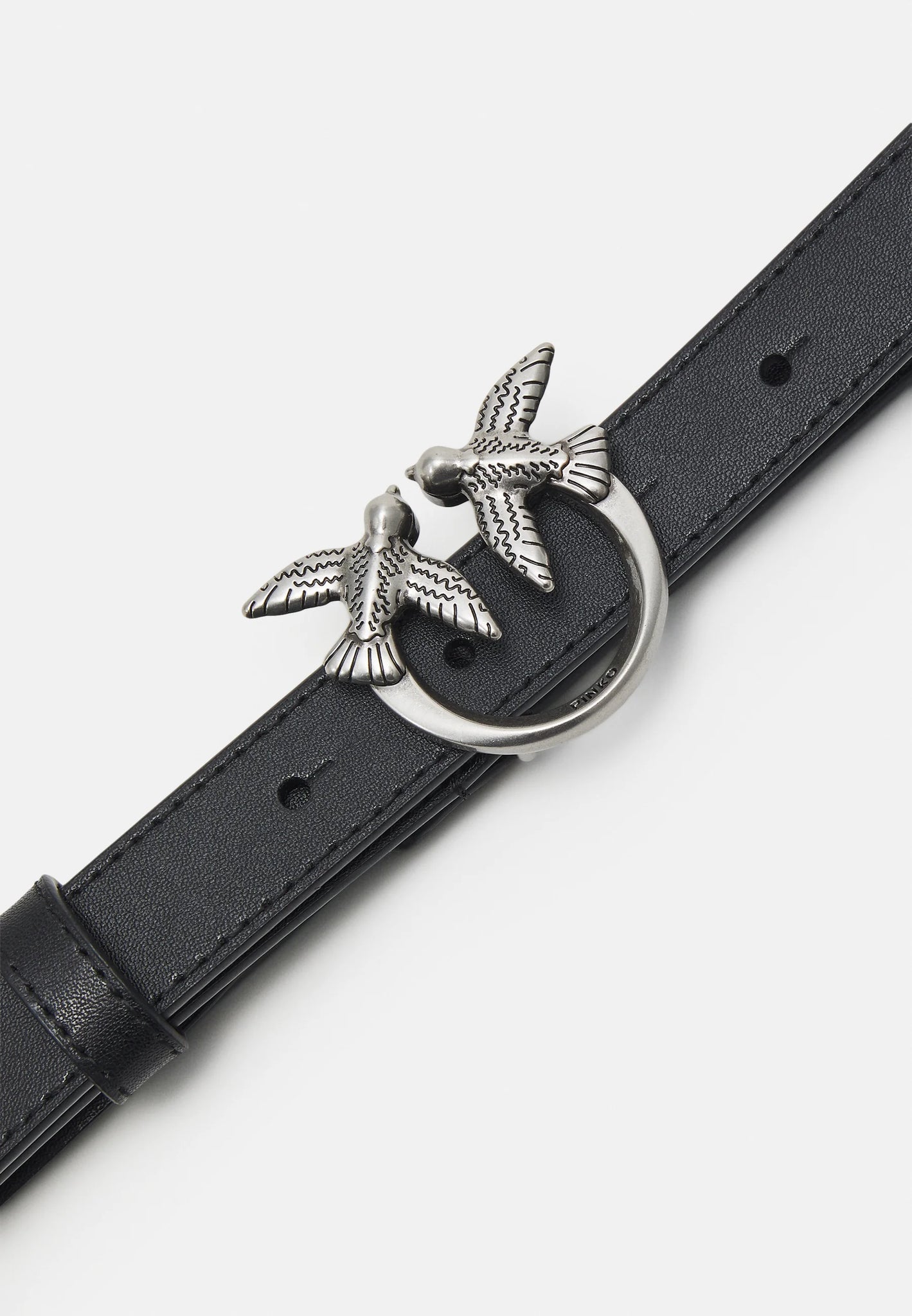 Cintura Sottile Pinko Love Birds / Nero - Ideal Moda