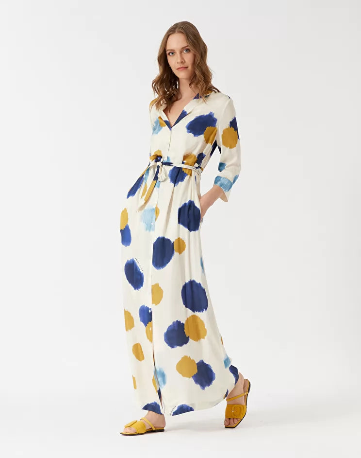 Abito Manila Grace in Viscosa / Bianco - Ideal Moda