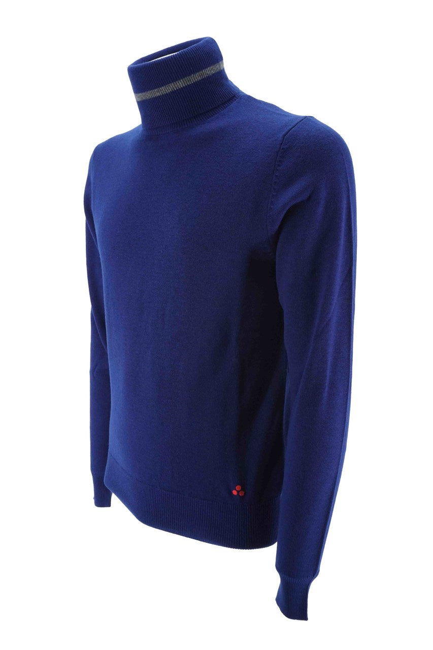 Maglia Peuterey a collo alto / Blu - Ideal Moda