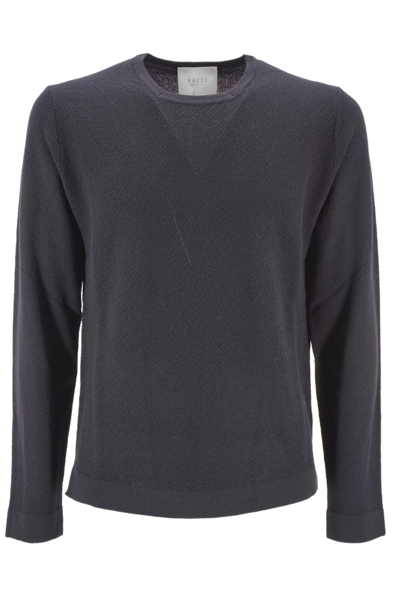 Maglia con Collo Quadrato Vneck / Nero - Ideal Moda