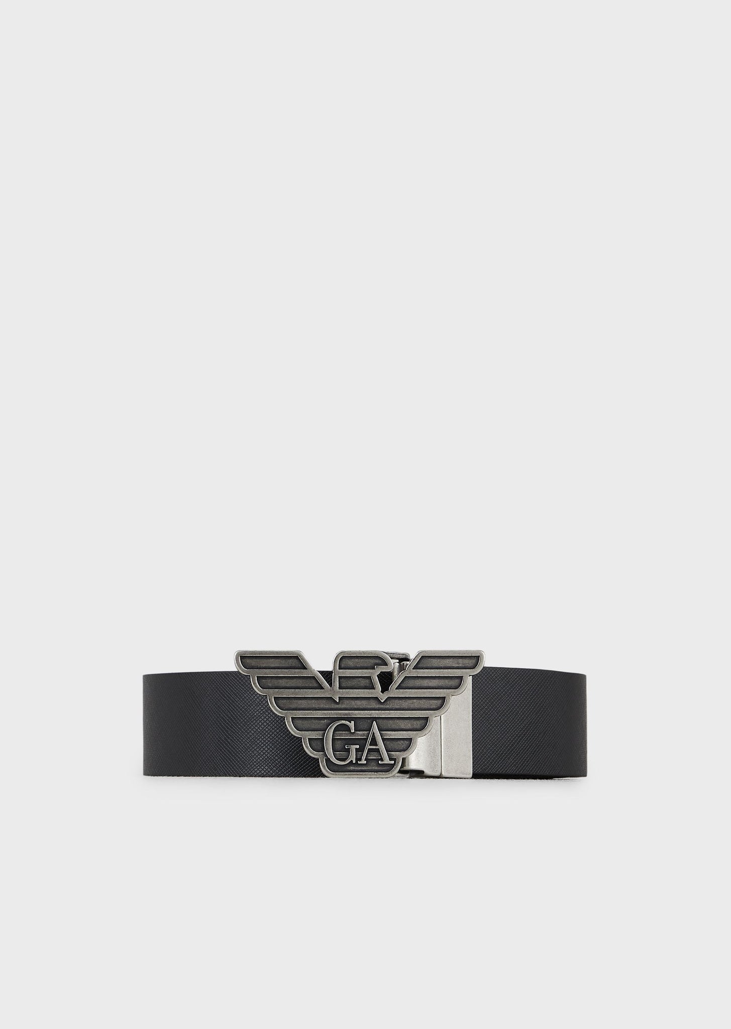 Cintura Emporio Armani Reversibile / Nero - Ideal Moda
