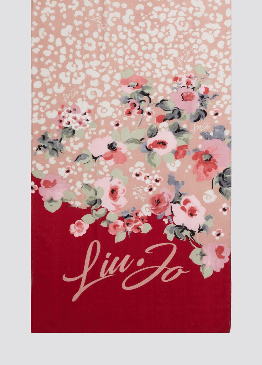 Stola Liu Jo a Fiori / Rosso - Ideal Moda