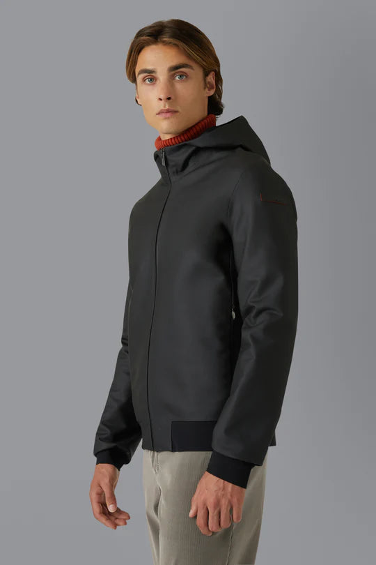 Felpa Rubber Hood Zip RRD / Nero - Ideal Moda