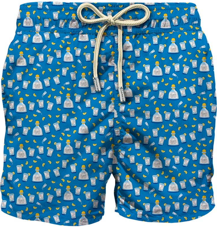 Costume Mare Tessuto Leggero / Azzurro - Ideal Moda