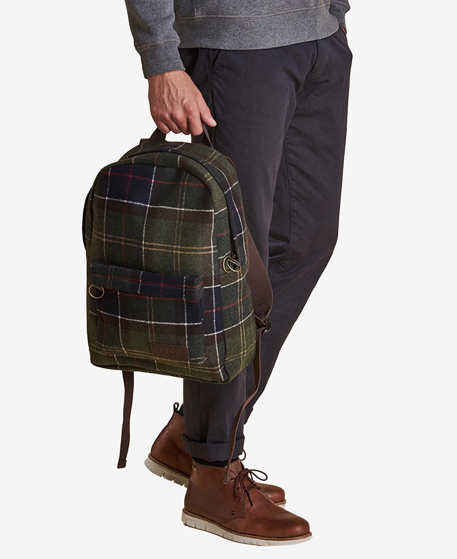 Zaino con Fantasia Barbour / Verde - Ideal Moda