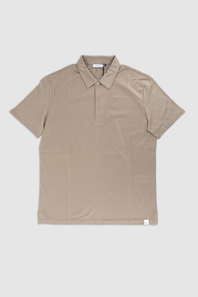 Polo T-Shirt Mezze Maniche / Beige - Ideal Moda