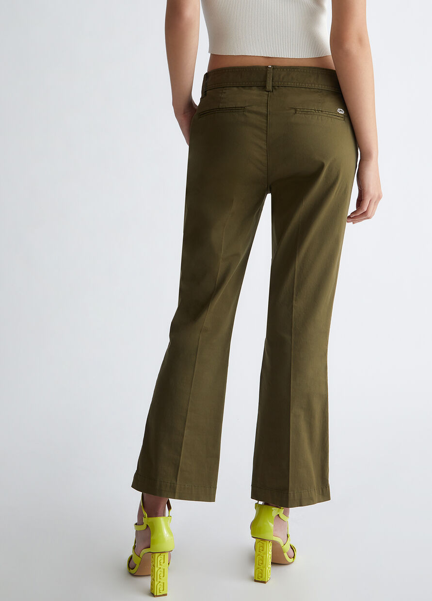 Pantalone Chino con Cintura Liu Jo / Verde - Ideal Moda