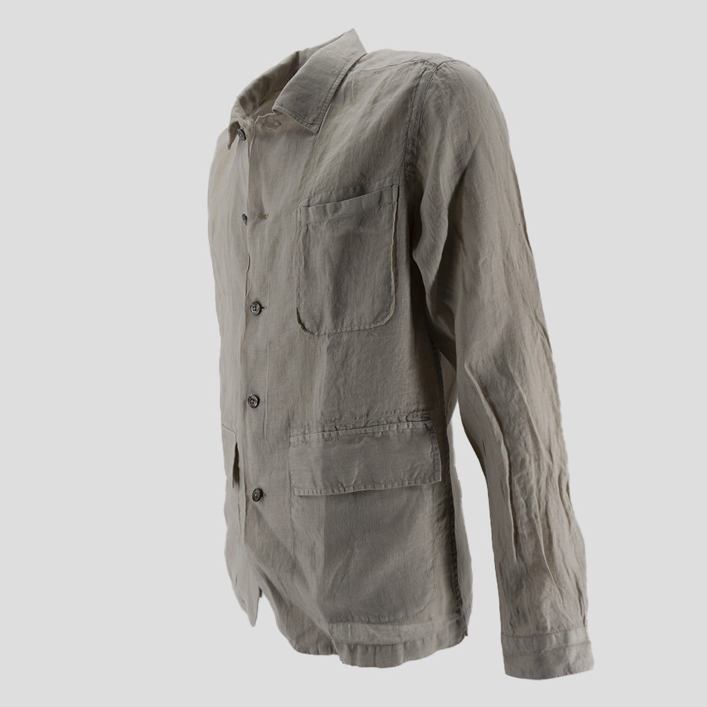 Giacca in Puro Lino / Beige - Ideal Moda