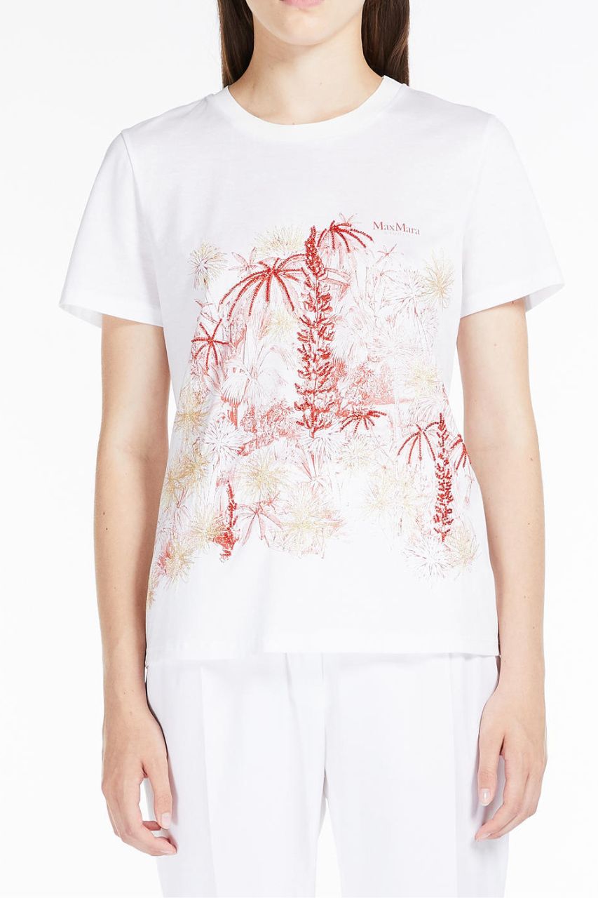 T-Shirt con Stampa Max Mara / Bianco - Ideal Moda