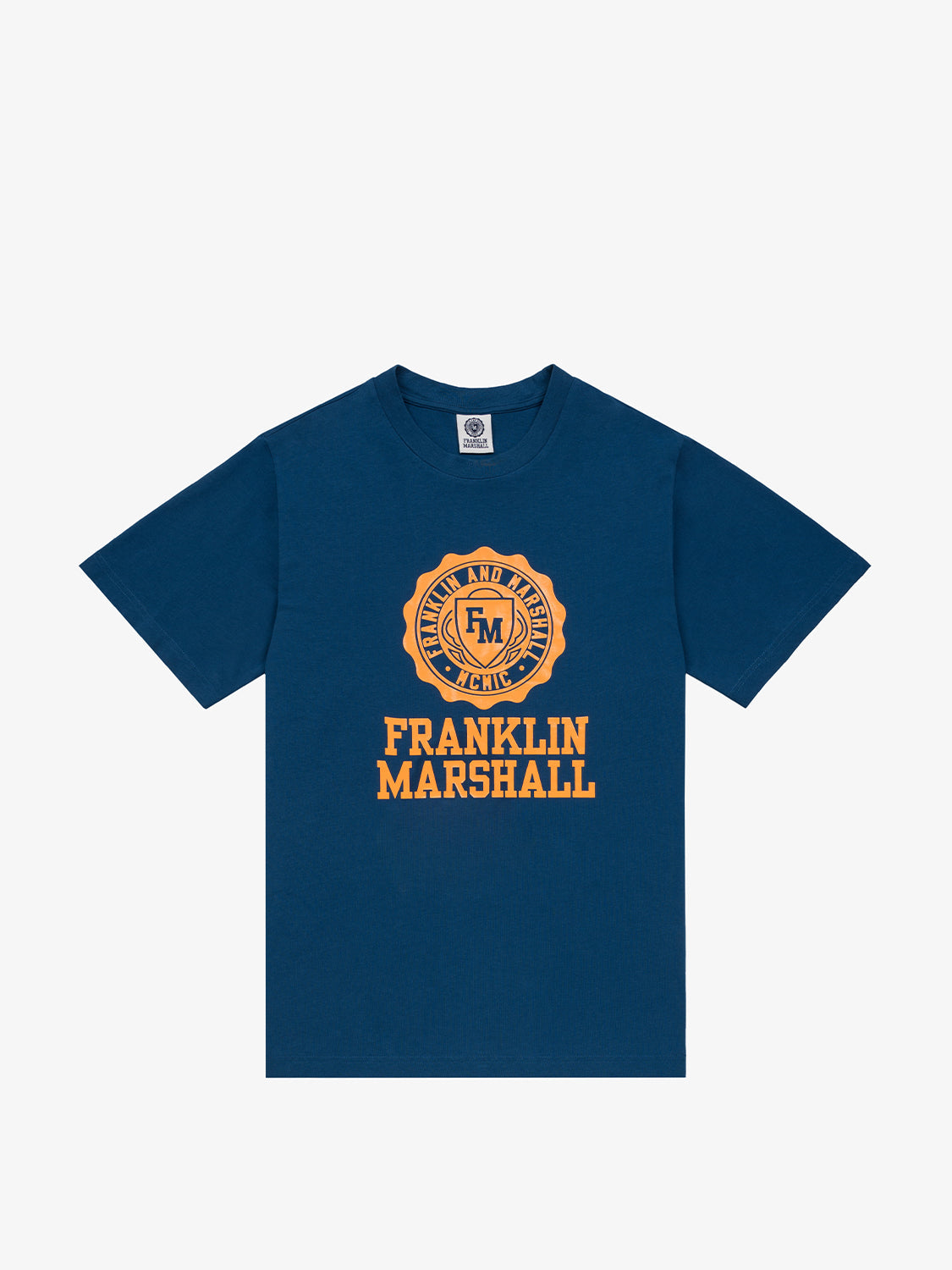 T-Shirt Franklin & Marshall con Logo / Blu - Ideal Moda