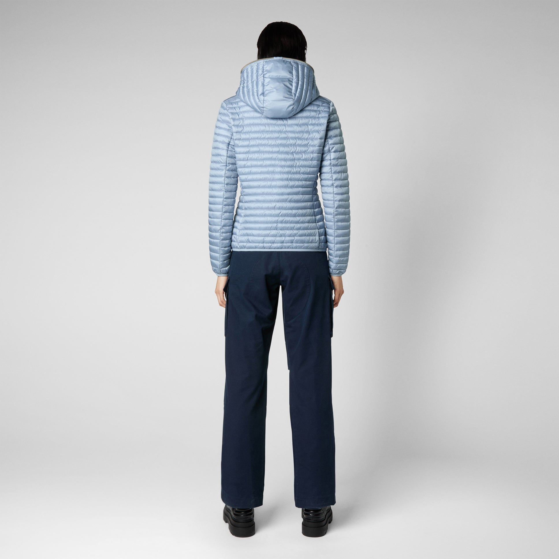 Giubbino Alexa Save The Duck / Celeste - Ideal Moda