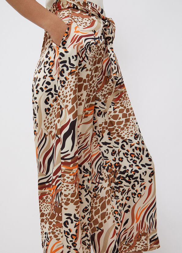Pantalone Liu Jo in Raso / Beige - Ideal Moda