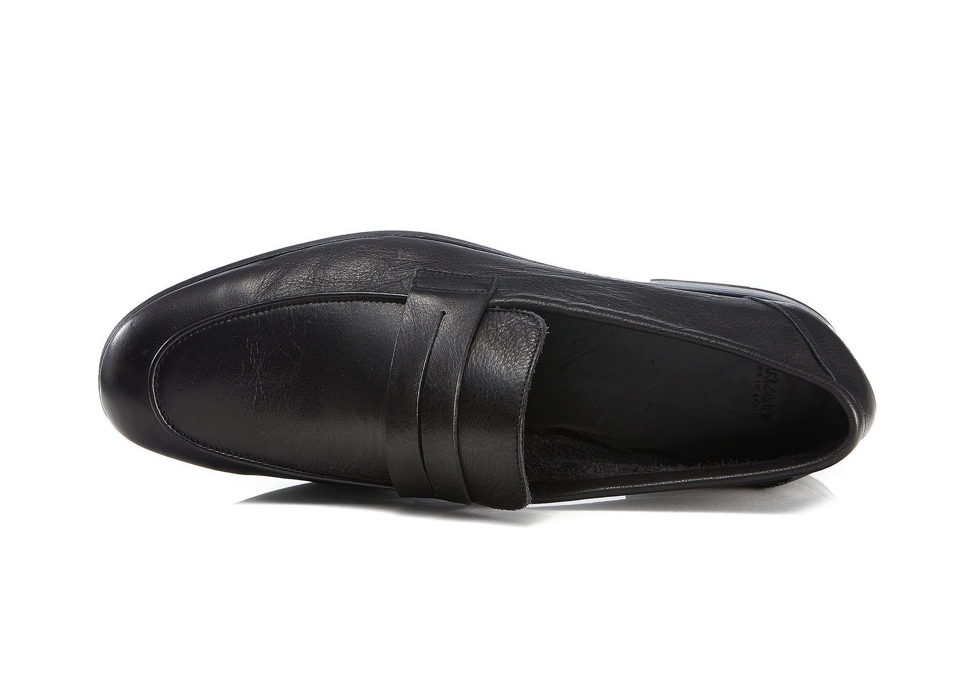 Mocassino effetto guanto in pelle / Nero - Ideal Moda