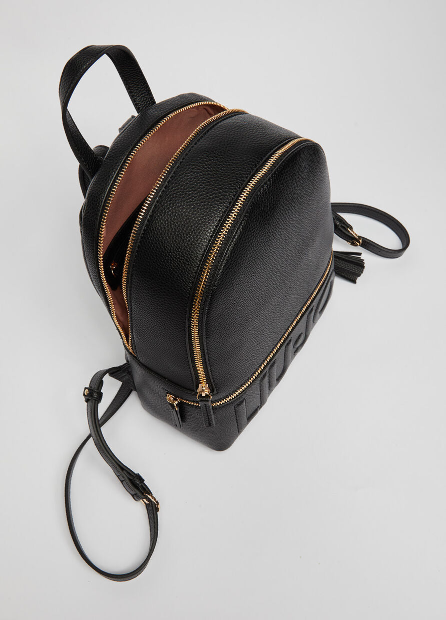 Zaino Liu Jo con Logo / Nero - Ideal Moda