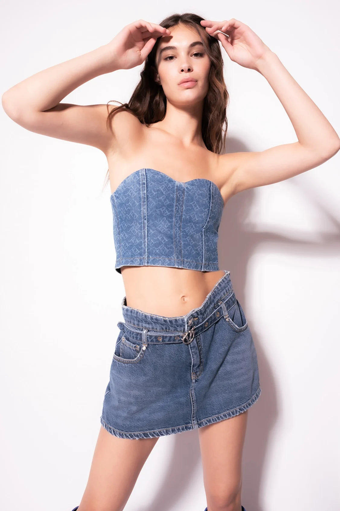 Minigonna in Denim Pinko / Jeans - Ideal Moda