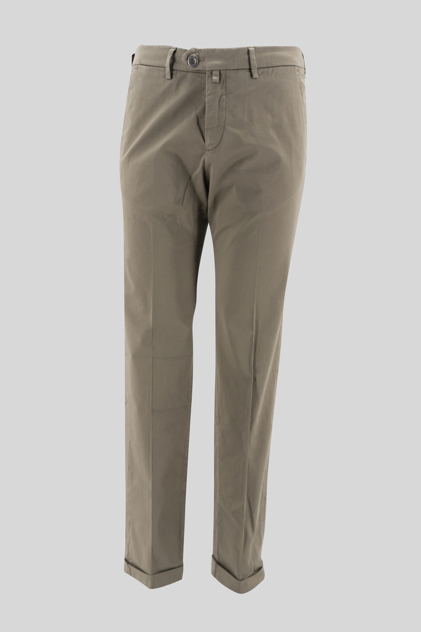 Pantalone Slim Fit / Marrone - Ideal Moda