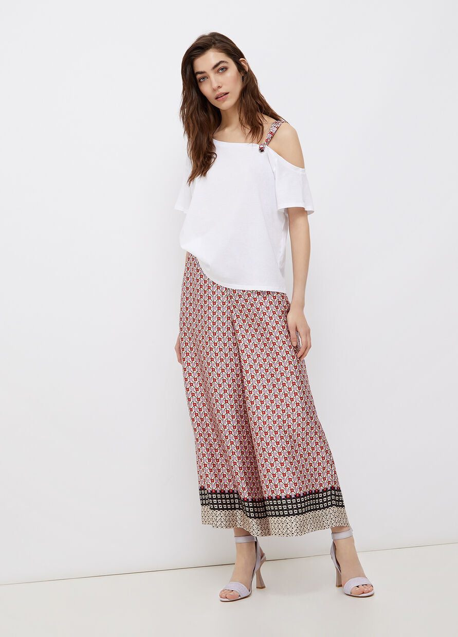 T-Shirt Liu Jo con Spallina / Bianco - Ideal Moda