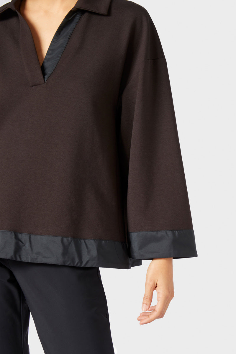 Blusa in Punto Milano Liviana Conti / Marrone - Ideal Moda