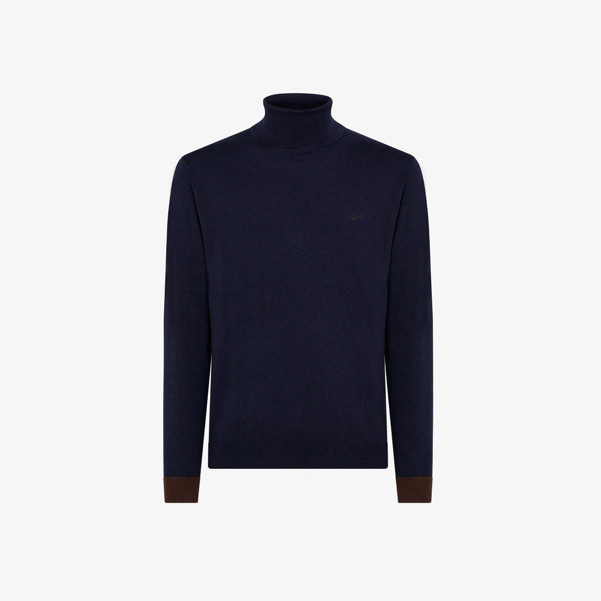 Maglia Sun 68 a Collo Alto / Blu - Ideal Moda