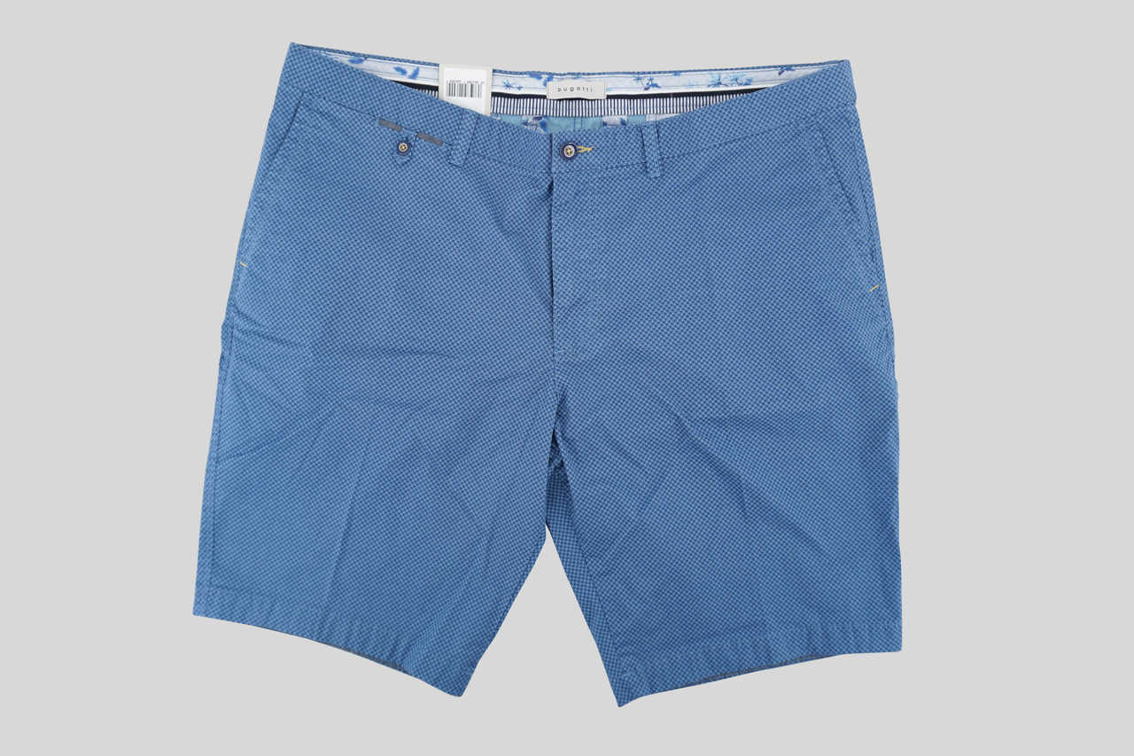 Shorts in cotone elasticizzato / Blu - Ideal Moda
