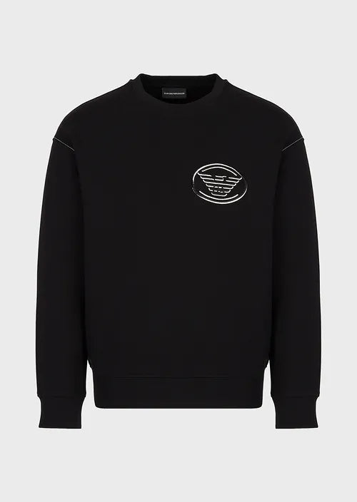 Felpa con Logo Emporio Armani / Nero - Ideal Moda