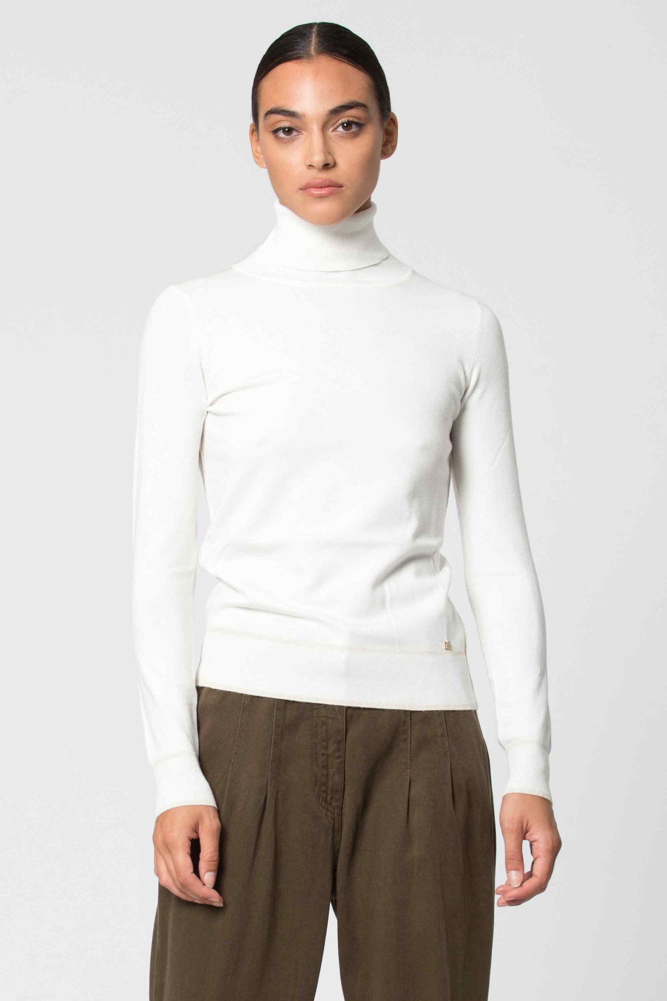 Maglia a Collo Alto Kocca / Bianco - Ideal Moda