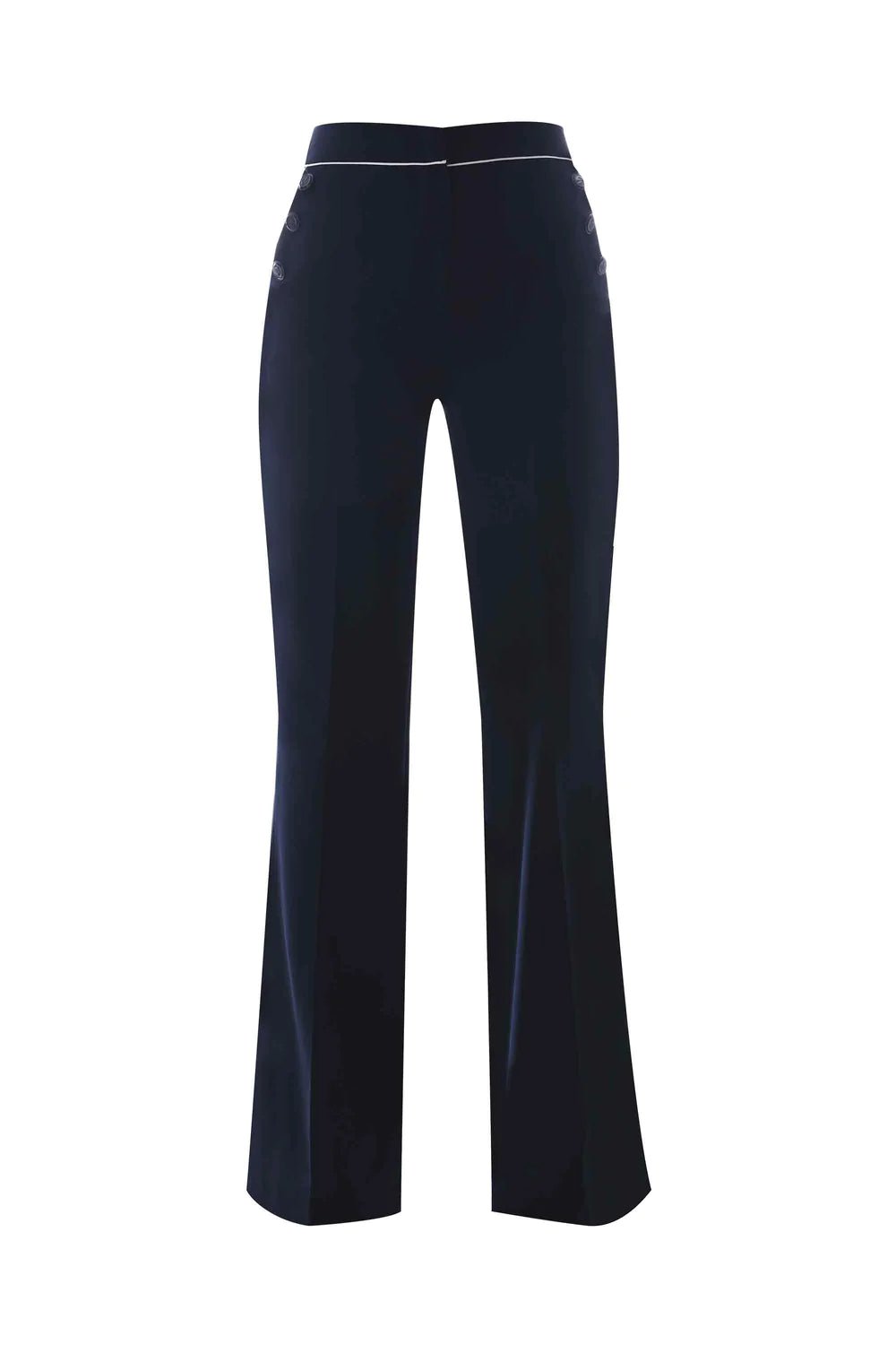 Pantalone a Zampa Kocca / Blu - Ideal Moda