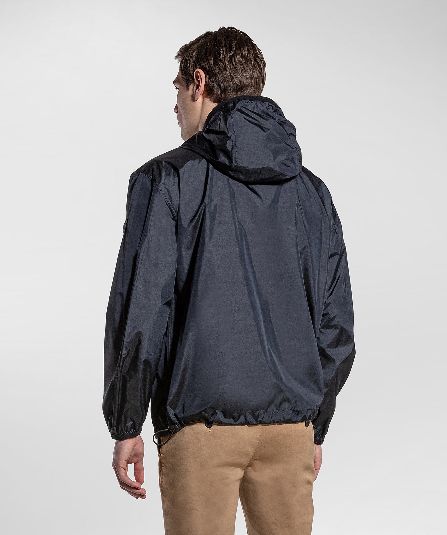 Bomber Liscio Ultraleggero e Idrorepellente / Blu - Ideal Moda