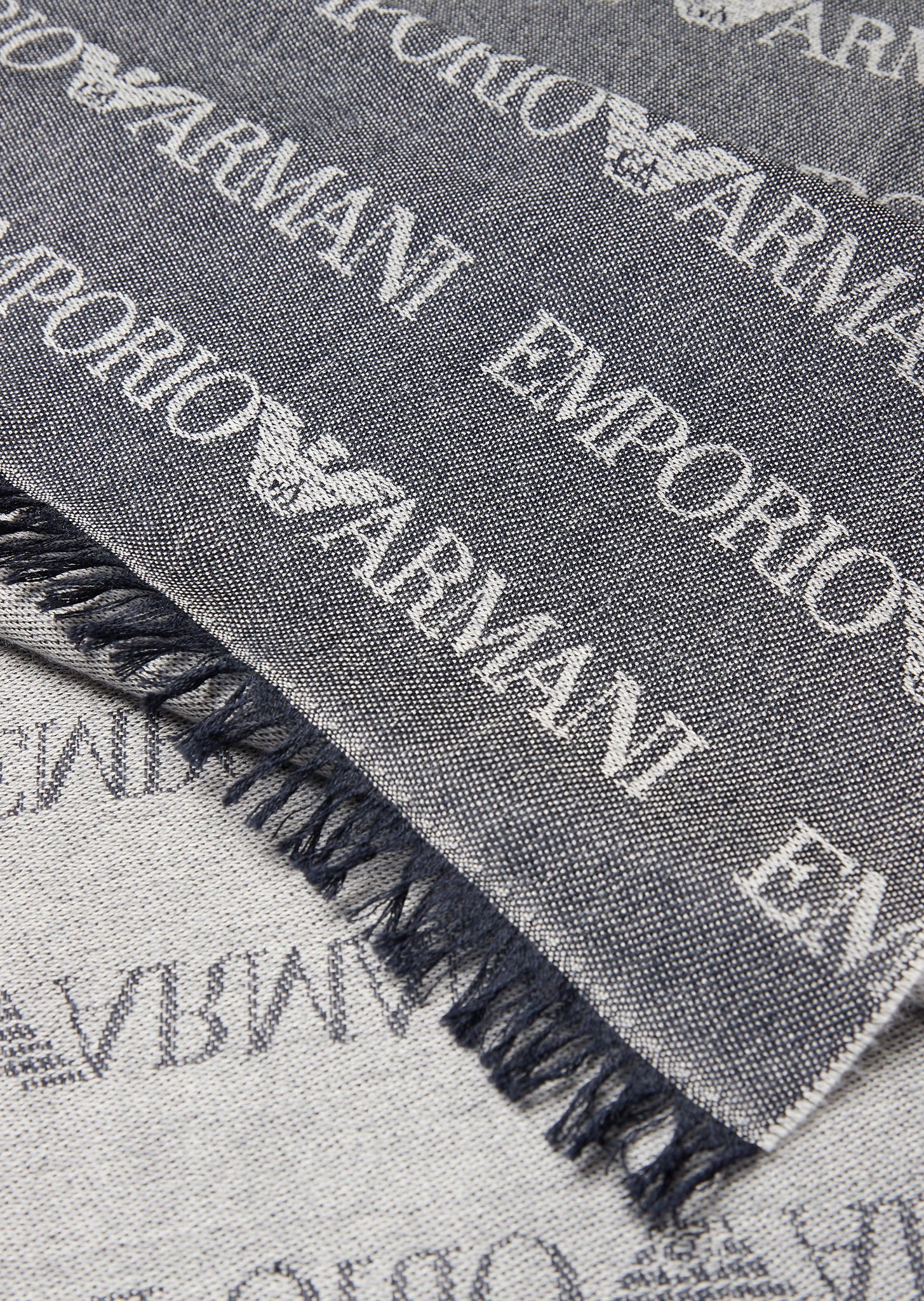 Sciarpa Emporio Armani in Misto Lana / Blu - Ideal Moda