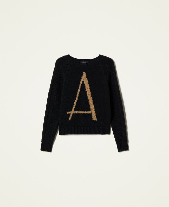 Maglia Twin Set con Logo / Nero - Ideal Moda