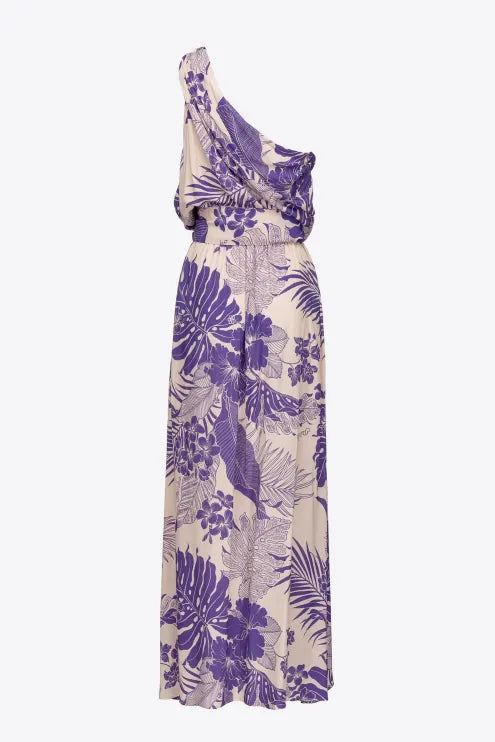 Abito Monospalla con fantasia Pinko / Viola - Ideal Moda