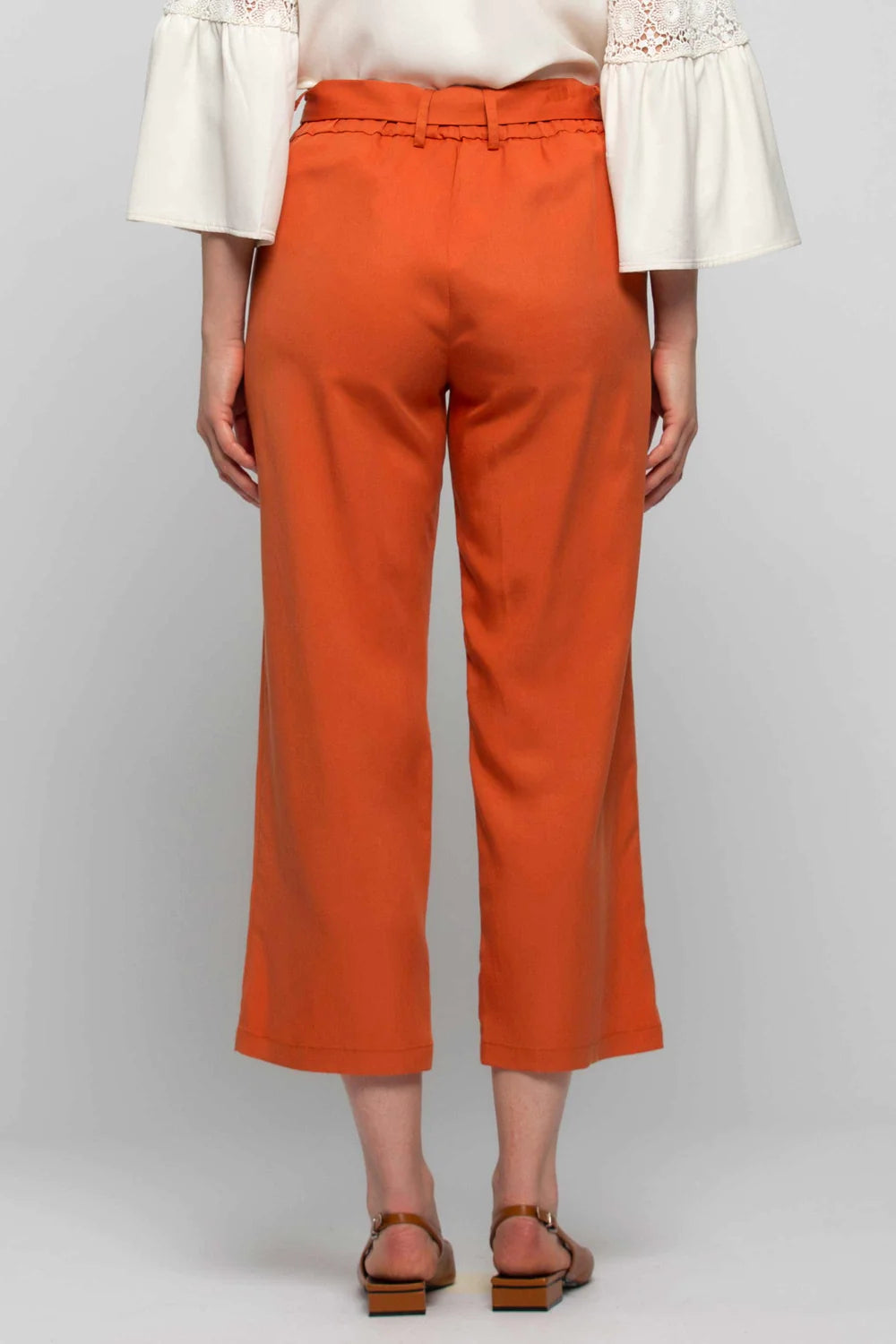 Pantalone con Cintura Kocca / Marrone - Ideal Moda