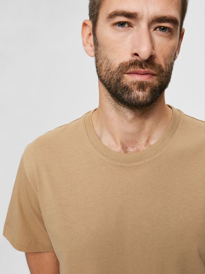 Maglia a Girocollo / Beige - Ideal Moda