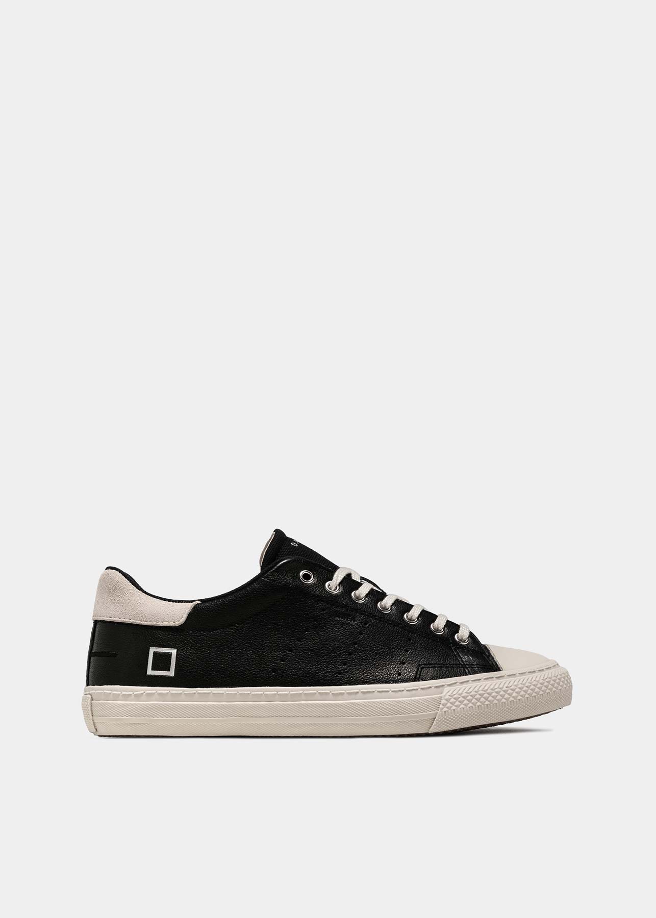 Sneaker DATE Linea Natural / Nero - Ideal Moda