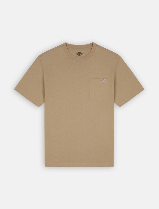 T-Shirt con Logo Frontale Dickies / Beige - Ideal Moda