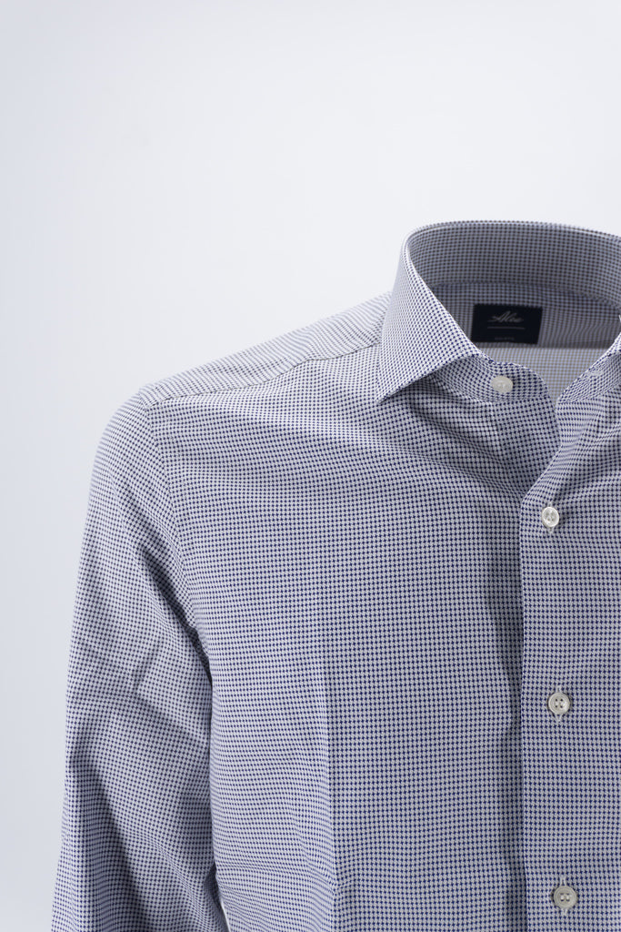 Camicia in Cotone a Fantasia / Bianco - Ideal Moda