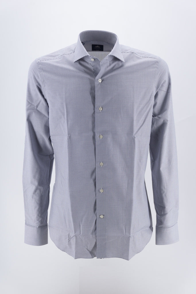 Camicia in Cotone a Fantasia / Bianco - Ideal Moda