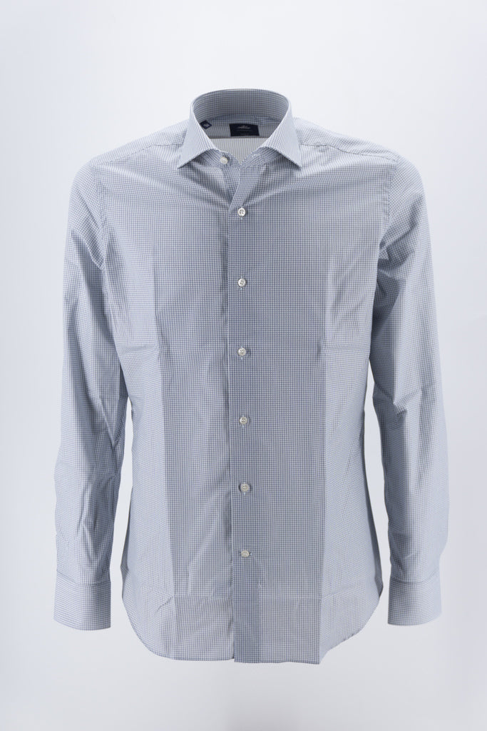 Camicia in Cotone a Fantasia / Bianco - Ideal Moda