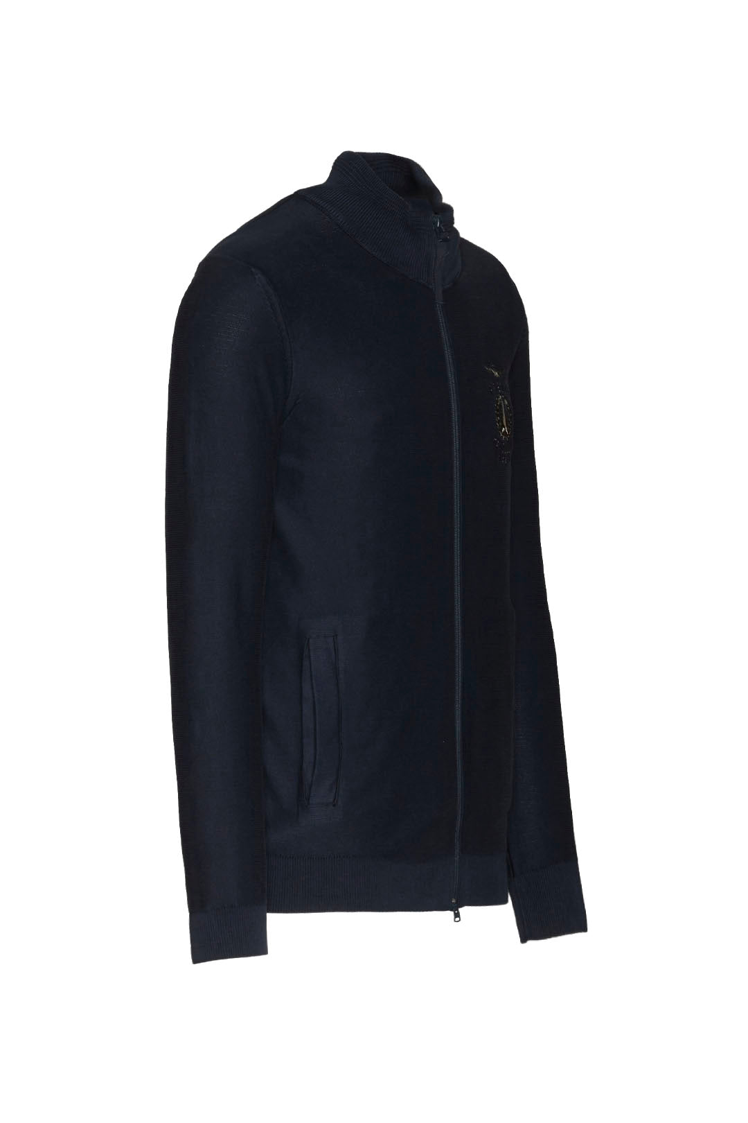 Maglia Aeronautica Militare Full Zip / Blu - Ideal Moda