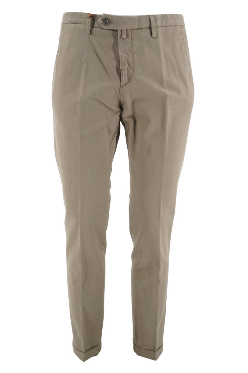Pantalone Bsettecento in Cotone e Lino / Verde - Ideal Moda
