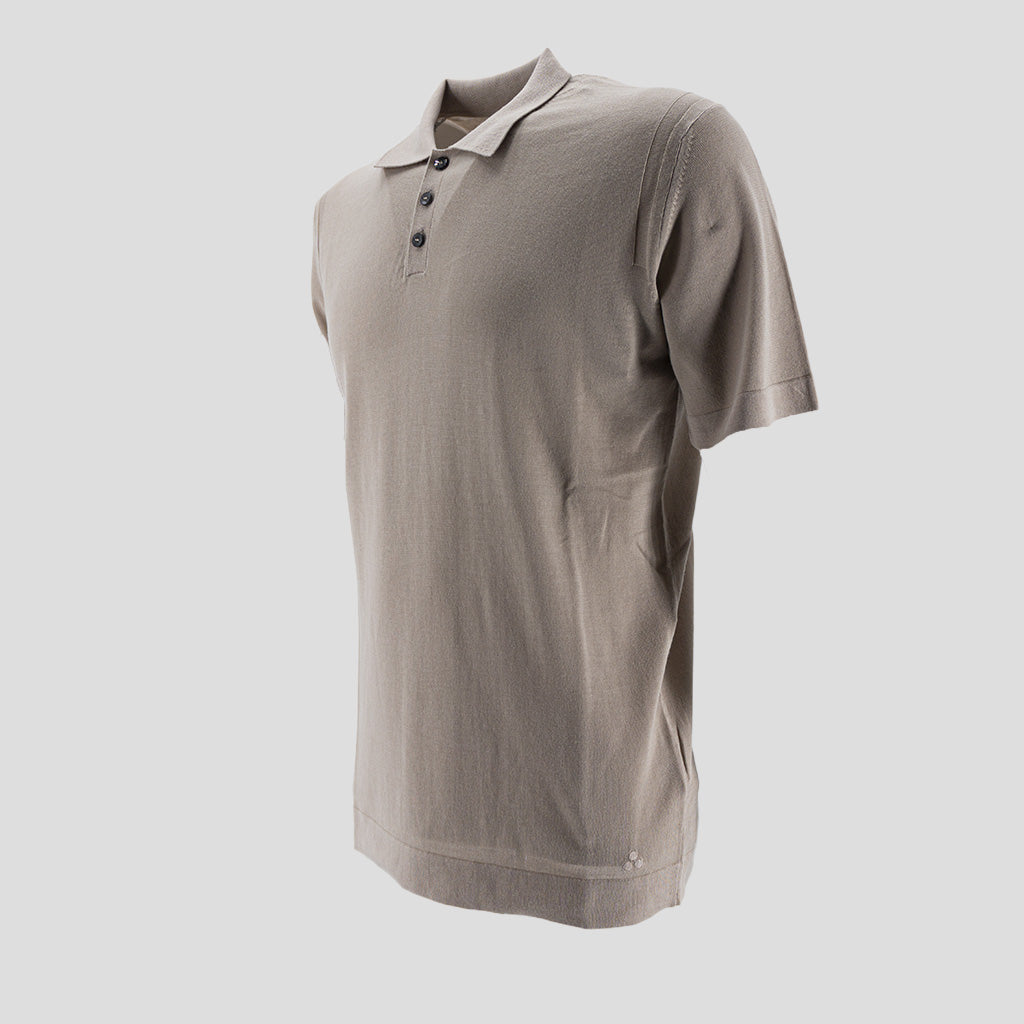 Polo in Filo di Cotone / Beige - Ideal Moda