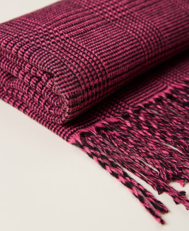 Sciarpa Twin Set Jacquard Check / Viola - Ideal Moda