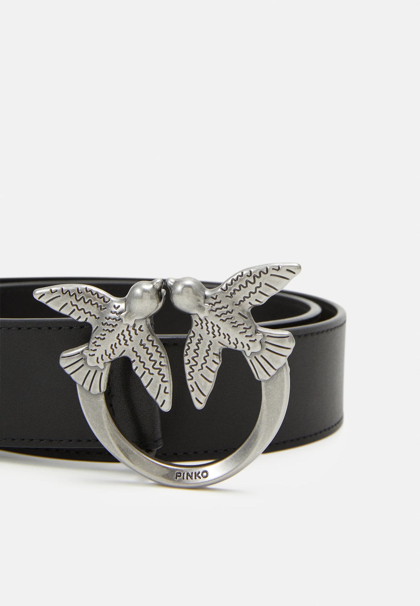Cintura Love Berry con Logo Pinko / Nero - Ideal Moda
