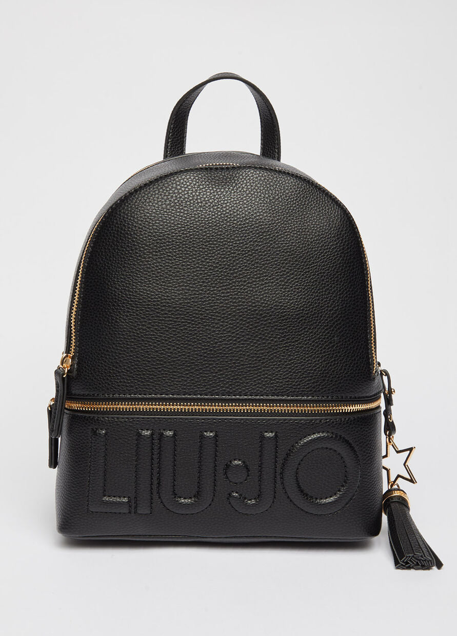 Zaino Liu Jo con Logo / Nero - Ideal Moda