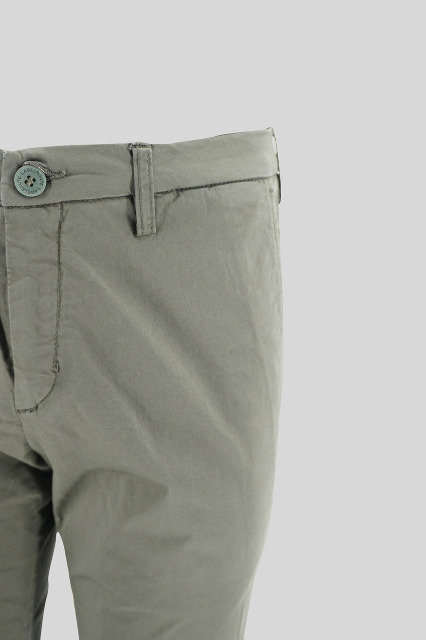 Pantalone "Capri" in cotone / Verde - Ideal Moda
